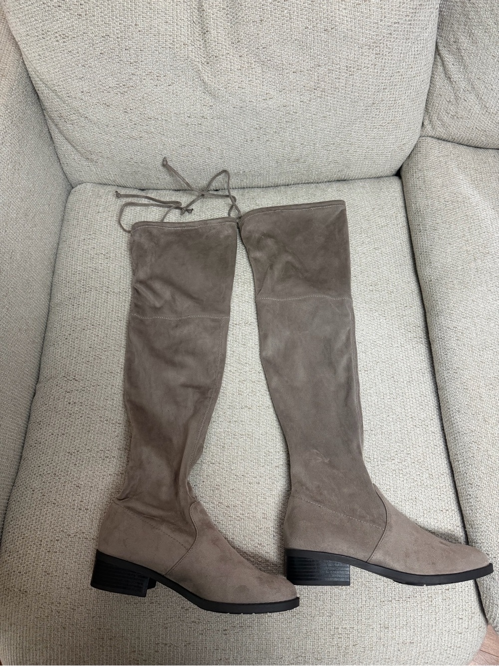 UNISA Adivan taupe over the knee boots 🤎 minimalist quiet luxury sz 7.5